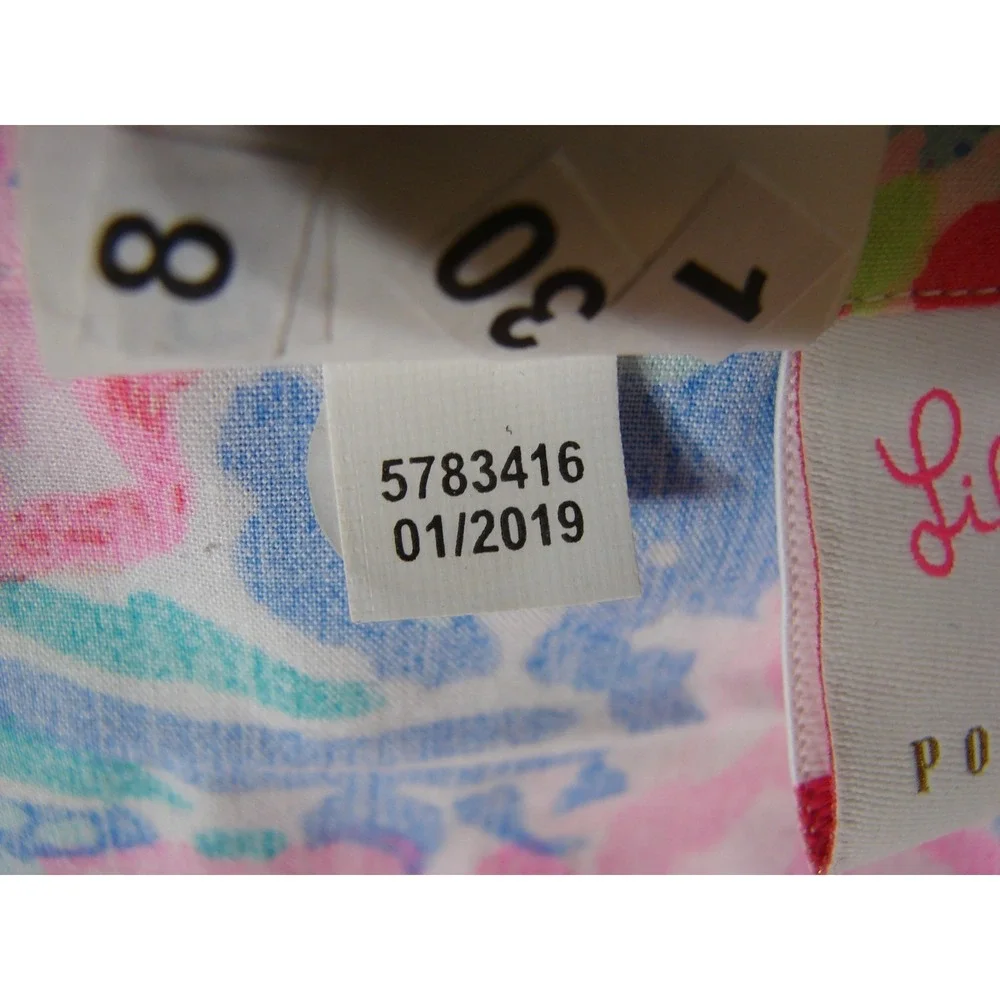 Pottery Barn Lilly Pulitzer Fan Sea Pants Shower Curtain 72x72 100% Cotton NWOT